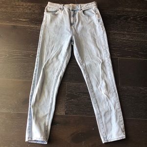 PACSUN light wash mom jeans